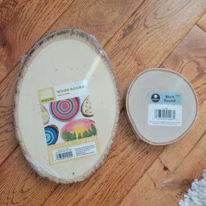 NEW Two blank wood slabs